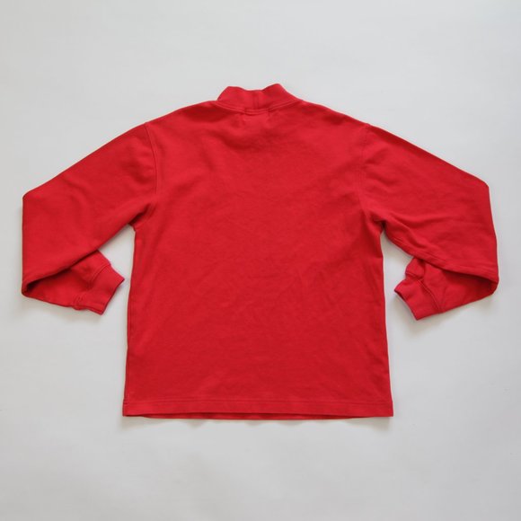 90s Era Vintage Disney Mickey Mouse Embroidered Long Sleeve Red Shirt Top - Picture 3 of 5